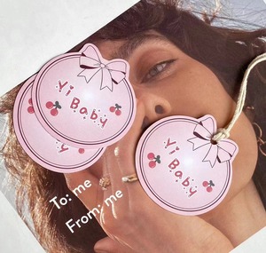 <strong>Custom</strong> Round Thank You Gift <strong>Tags</strong> Paper Hang <strong>Tag</strong> With <strong>String</strong> Loop, Garment Accessories Clothing <strong>Tag</strong> Gold Foil Hangtag With Logo - Product Image 2