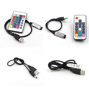DC5-24V USB RGB светодиодный контроллер 17key RF беспроводной мини usb светодиодный контроллер - Product Image 3