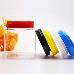 1L 2L 4 L kare kavanoz kapaklı kavanoz kare plastik kapaklı kavanoz 4L - Product Image 4