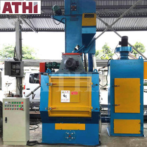 <strong>Small</strong> Shot Blaster Tumble Belt Crawler Type Shot <strong>Blasting</strong> Machine for Bolts Nuts Forging Parts Cleaning