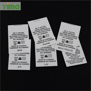 Étiquettes personnalisées pour le lavage des vêtements, étiquettes autocollantes pour vêtements, vêtements, étiquettes de taille cousue, impression d'étiquettes de vêtement tissées, en rouleau