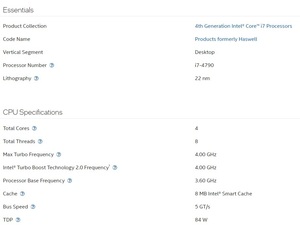 High Performance 4th Generation <strong>Intel</strong> Core <strong>I7</strong> Processors 4 Total Cores 8 Total Threads <strong>I7</strong> 4790 CPU for Computer - Product Image 3