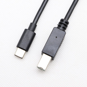 USB B ไปยัง USB C Printer Cable สายพิมพ์ B TO Type C สาย OTG สำหรับแล็ปท็อป - Product Image 1