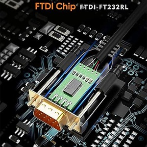 带Ftdi串行扩展转换器电缆的Usb至Ttl连接器Rj45 Db9引脚串行端口Rs232电缆 - Product Image 4
