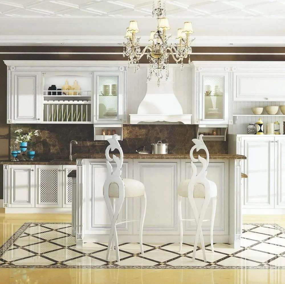 Prezzo abbordabile bianco popolare in legno massello di I-a forma di moderna su misura armadio da cucina con mdf armadio da cucina porta