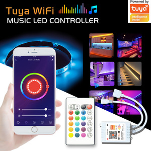 PWM светодиодный контроллер RGB 12-24 В Alexa Google Home пульт дистанционного управления Tuya 5 в 1 WiFi светодиодный контроллер - Product Image 4
