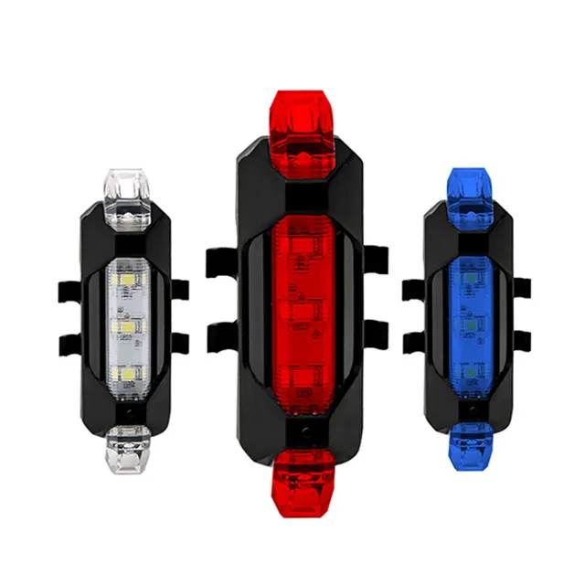 USB recarregável bicicleta cauda luz traseira USB bicicleta lanterna traseira com lâmpada LED luz traseira para a noite equitação montado no selote