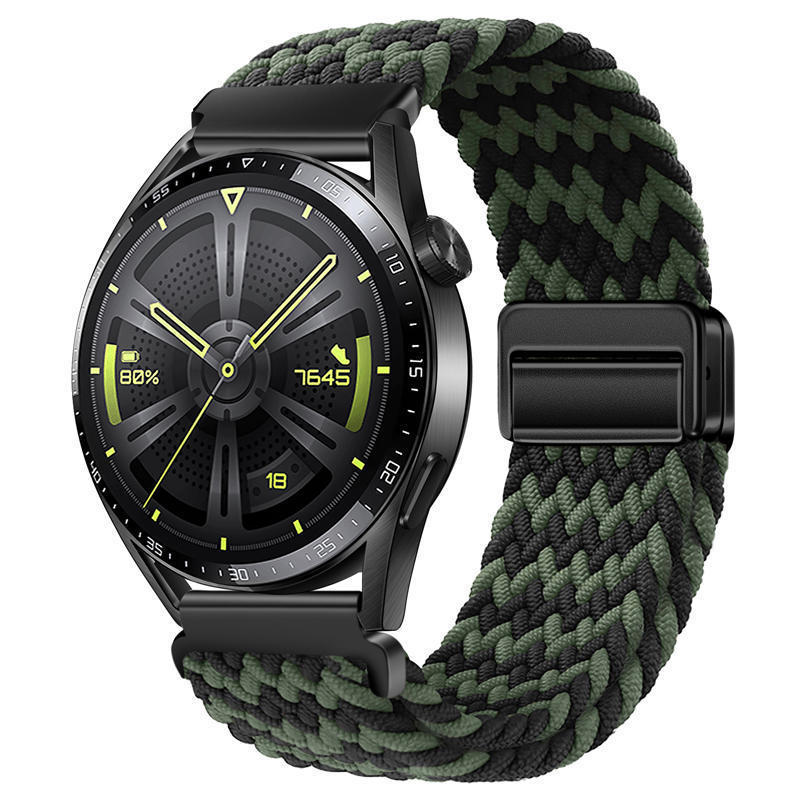 W-pattern black and green (black buckle)