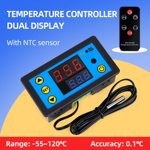 Controlador de temperatura de 1/2 ", termostato de distancia de control remoto de 15m, pantalla dual, alarma de temperatura - Product Image 5