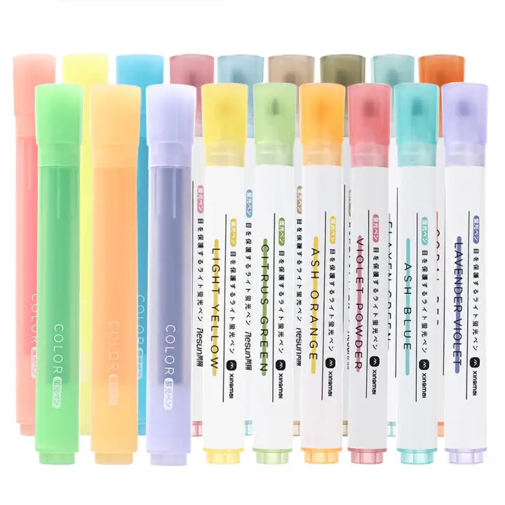 XINGMAI nuovo Design eco-friendly Soft Color pastello evidenziatore multicolore penna fluorescente per disegni al tratto