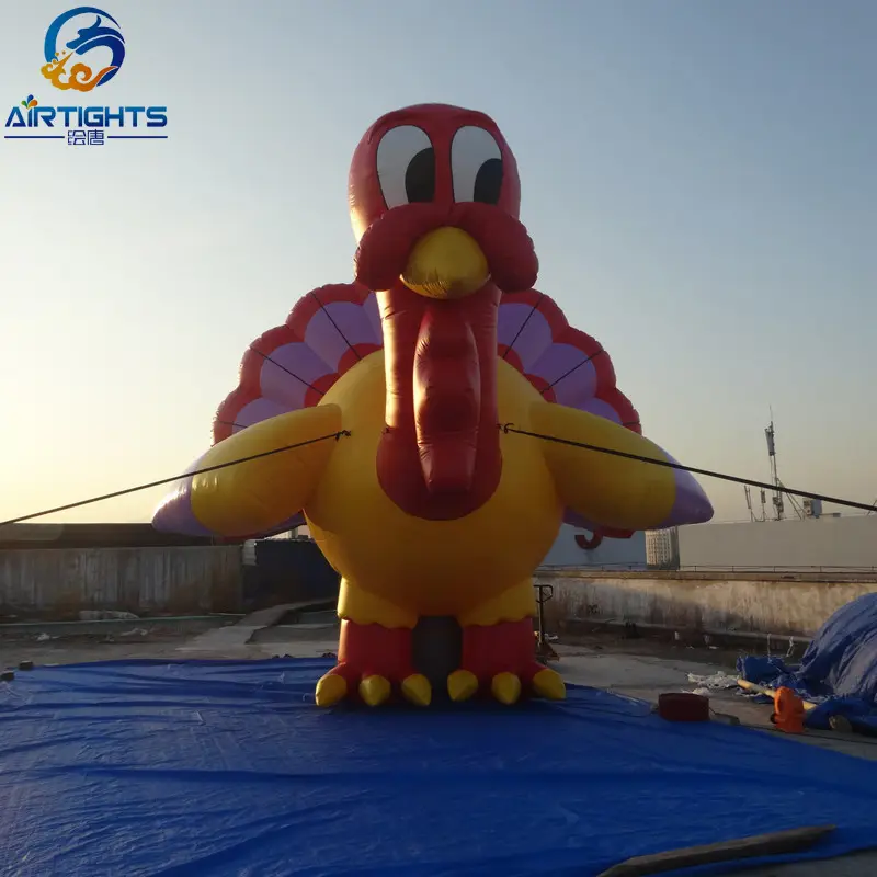 20 ft hoch aufblasbarer Thanksgiving-Truthahn-Modell ballon für Thanksgiving-Tage-Dekoration
