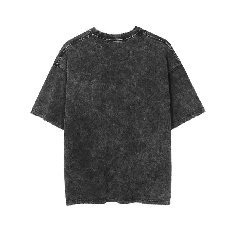 T-Shirt Hersteller schwere Baumwolle T-Shirt übergroße T-Shirt Unisex Plus Size Herren leere Vintage Stein gewaschen T-Shirts