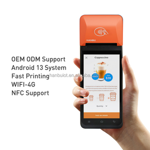 Портативный прочный Android 12,0/13,0 POS-аппарат QR-код сканер Wifi 4G Android Mobile POS-терминальная система с принтером - Product Image 4