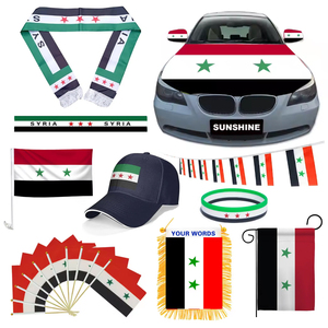 Wholesale Customized National Banner Polyester Syrian Flag 90 * 150cm with Perforated Flag of Revolution <strong>Syria</strong> - Product Image 1