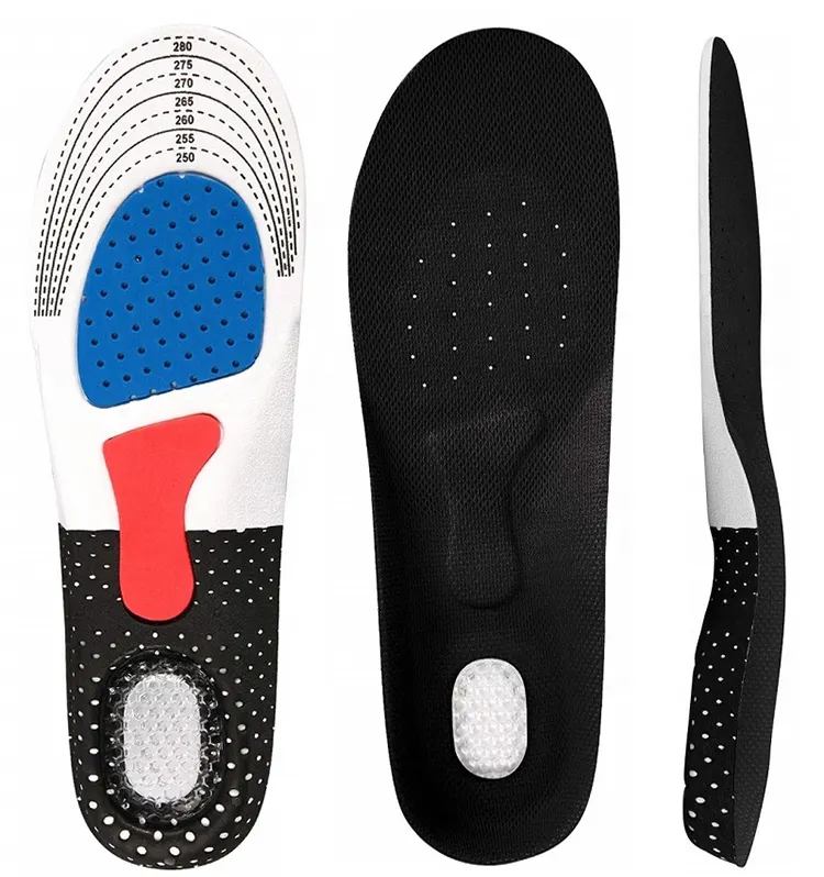 Esportes Silicone Gel Palmilhas Ortopédicas Suporte Arch Fascistas Plantar Correndo Palmilha