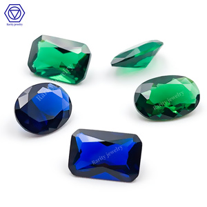 OCT CZ taş ametist Garnet zirkon taş yeşil safir Nano sentetik dikdörtgen şekil kübik zirkonya 3*5mm için 6*8mm - Product Image 3