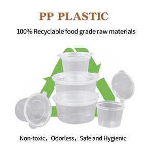 Tek kullanımlık 1 1.5 2 3oz 4oz temizle plastik erişte mağazaları için çorba kaseleri özel kapasite Catering hizmetleri mikrodalga güvenli çözümler