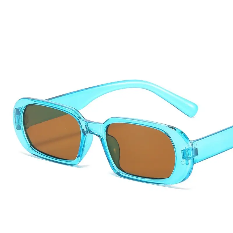 QSKY nouveautés lunettes de soleil design de luxe haute qualité tendance 2024 rétro petit ovale rectangle cadre gelée couleur lunettes de soleil