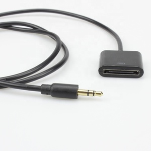 高级30针母对3.5毫米公音频适配器电缆兼容iPhone 4/4s，IPod，iPad 2/3/4高保真音响，镀金 - Product Image 3