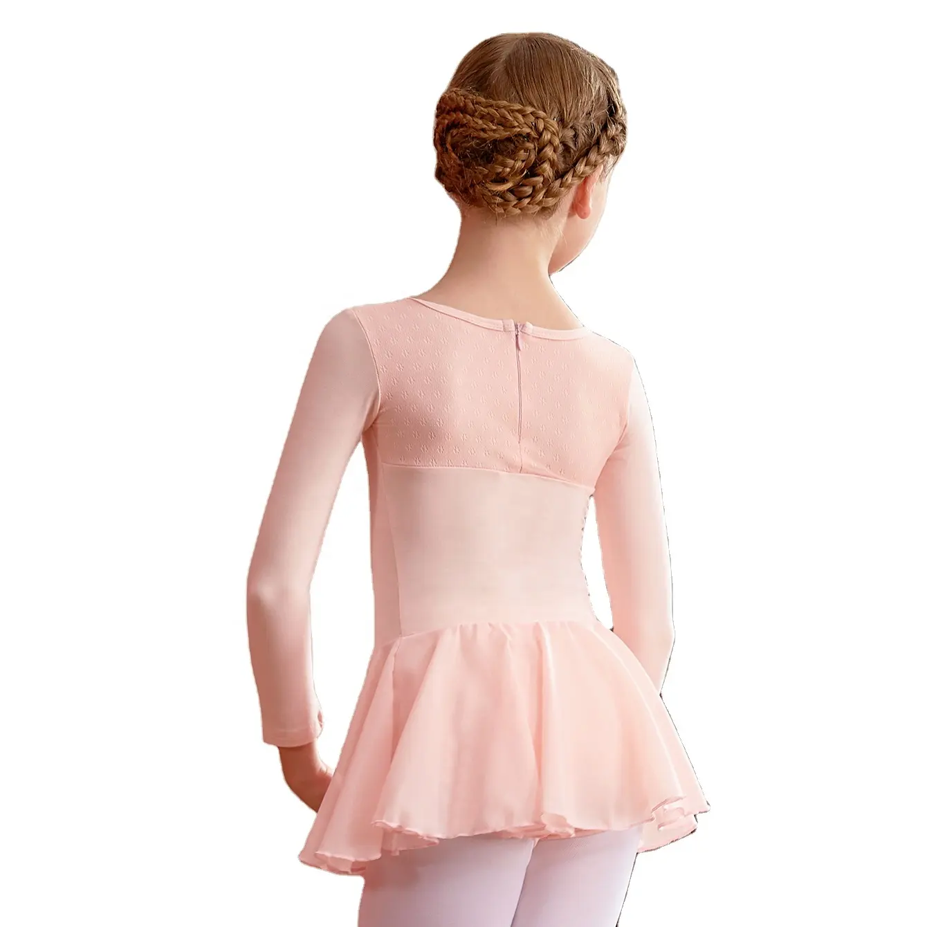 Leotardos de Ballet de tela de algodón de alta calidad para niños y niñas, Falda corta de baile, vestido de baile para niños, trajes de baile