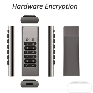 便携式密码硬盘便携式u盘3.0 32gb适用于各种设备AES键盘锁硬盘u盘 - Product Image 5
