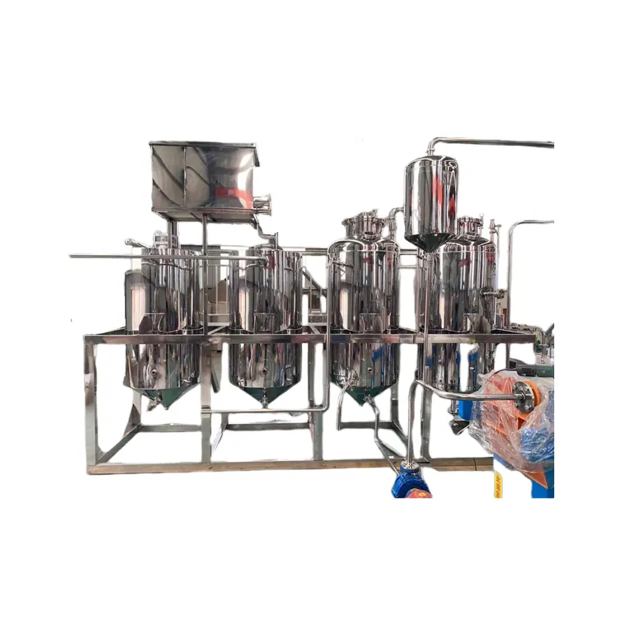 Máquina de refinación de aceite de palma de soja, girasol de alta eficiencia