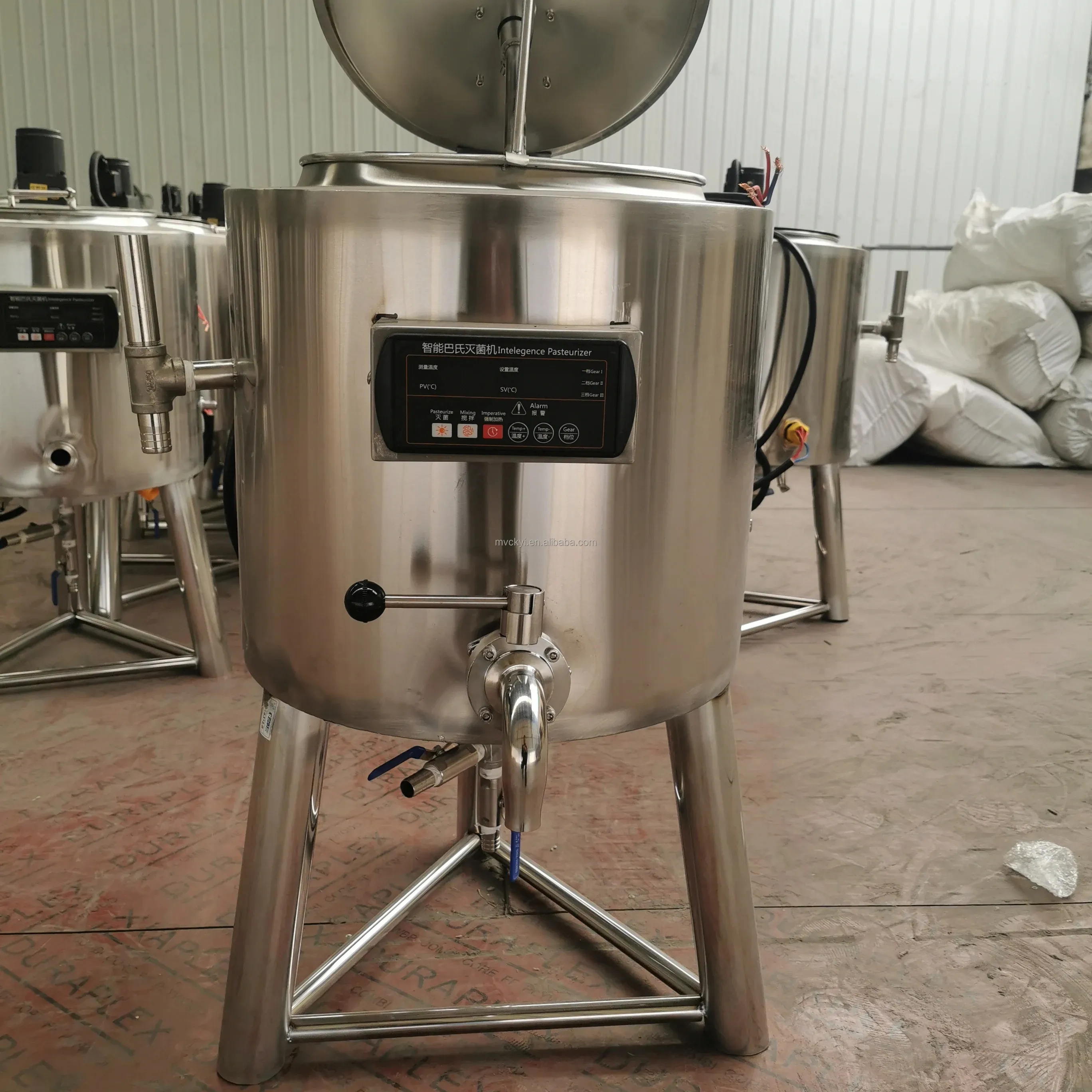 Mvckyi 30LN système de contrôle automatique machine de pasteurisation de crème glacée au lait machine de pasteurisation commerciale