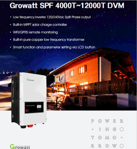 Growatt SPF 5000 DVM Pure Sine Wave AC <strong>Output</strong> Solar Inverter 240Vac <strong>Input</strong> Smart Meter 5Kva Solar Power System Home - Product Image 2