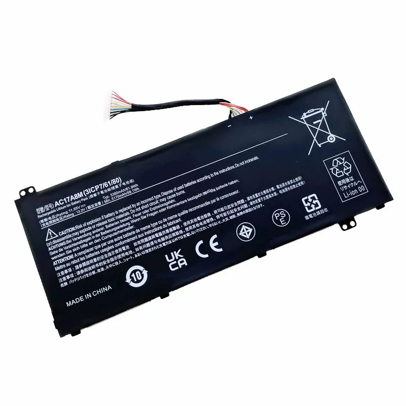 AC17A8M 3ICP7/61/80 OEM batería para Computadora Portátil para Acer TravelMate X3410 batería recargable para computadora portátil