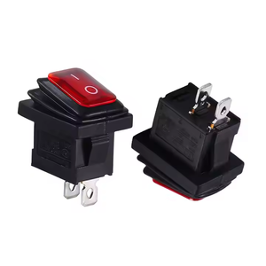 Su geçirmez Rocker tekne anahtarı 6A/250V 10A/125V AC 6/4/3/2 PIN geçmeli SPST kapalı tekne şekli I/O Rocker pozisyon anahtarı - Product Image 2