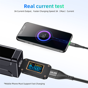 Fabrika sıcak satış yeni varış led yeşil ışık kablosu tip c hızlı şarj naylon tip c usb kablosu usb tip c 2m kablo - Product Image 6