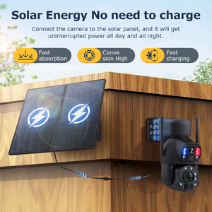 24 saat çalışma Ubox APP kablosuz PTZ IP kamera 36X Zoom 20W güneş enerjisi 4G SIM kart PIR pil gece görüş 2 yıl garanti - Product Image 5