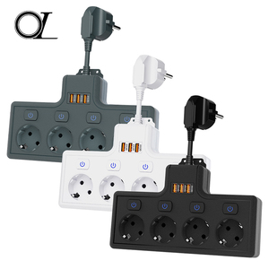Venta al por mayor multifunción europeo Patch Panel superventas Cross-Border Multi-Switch enchufes compactos enchufes - Product Image 2