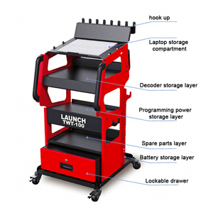 Lanciare TWT-100 carrello elettrico programmabile 360 ° volante cassetto di bloccaggio per strumenti di archiviazione sicuri per auto Multi-modello - Product Image 2