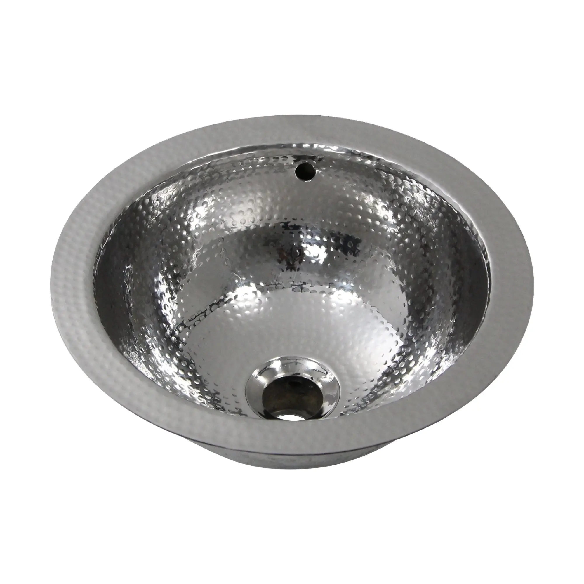 304 stainless steel kitchen hammered round sink small round hammered bathroom sink shape design