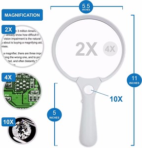El 2X 4X Light Zoom 3LED ışıklı büyük büyüteç - Product Image 2