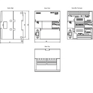 6ES7288-1CR20-0AA1 controller modulo programmabile plc S7-200 SMART, CPU CR20 12 bit smart i/o controllo logico di programmazione plc - Product Image 5