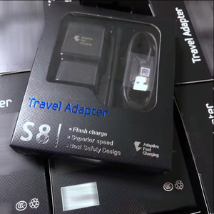 Orijinal kalite USB şarj aleti Samsung abd ab İngiltere tak şarj & adaptörü için tip C kablosu ile hızlı Samsung için şarj S10 8 6 - Product Image 4