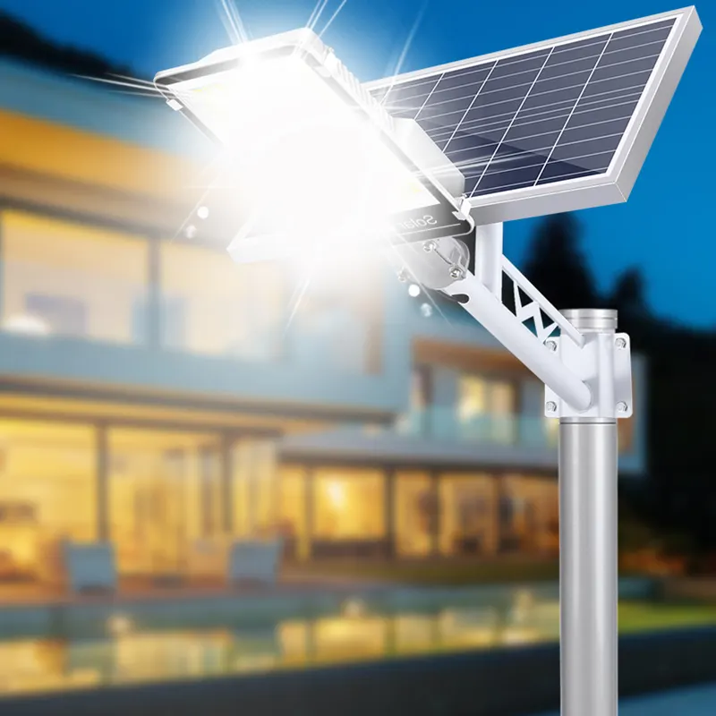 Lampu Keamanan Tenaga Super Terang Aluminium 180 Buah Lampu Sorot Sensor LED Proyektor Surya Lampu Jalan