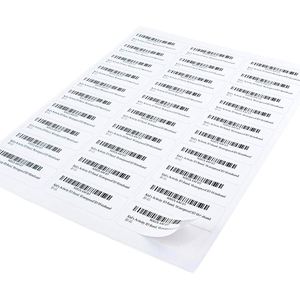 White Blank Self <strong>Adhesive</strong> A4 30 <strong>up</strong> FBA Labels 1 X 2 5/8 Sheets 8.5x11&quot; Shipping Sticker Barcode Sku Address Labels - Product Image 3