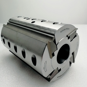 LIVTER長さ150mm x奥行き125mm x 1-1/4ボアスチールボディプレーナー/モルダーヘッド4ウィング (MD HSSナイフ付き) 交換可能なシェイパーカッターヘッド