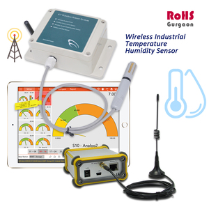 Pantalla LCD Termómetro digital e higrómetro Sensor de humedad de temperatura industrial inalámbrico - Product Image 1