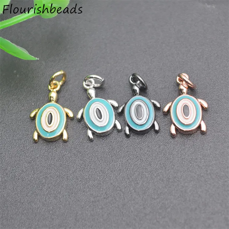 New Style Nickel Free Verschiedene Farben Vergoldete Emaille Niedliche Tiers child kröte Schildkröte Charms Anhänger für DIY Frauen Männer Schmuck