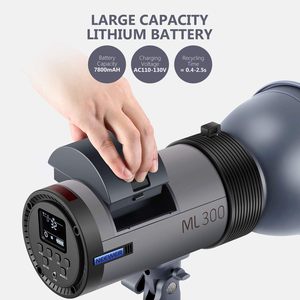 NEEWER Q300 300Ws 2.4G Outdoor Studio Flash with Q Compact Wireless Trigger 7800mAh Li Ion Battery Powered Strobe Light - Product Image 5