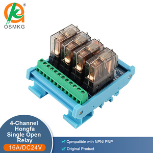 Oshangming 4 Way <strong>Input</strong> 4 <strong>Relay</strong> <strong>Output</strong> Board 24V <strong>Relay</strong> Module IO Board 16A PNP/NPN for PLC Expansion Board - Product Image 2