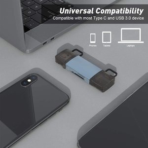 Individueller tragbarer Mini-TF-SD-Kartenleser USB C USB 2.0 3.0 Speicher-OTG-Kartenleser-Adapter mit Typ C - Product Image 6