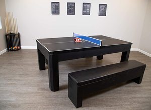 デラックス7フィート3-in-1マルチゲームテーブル,ビリヤードプール付き多機能ゲームテーブル卓球トップとダイニングトップ,TM-8210 - Product Image 5
