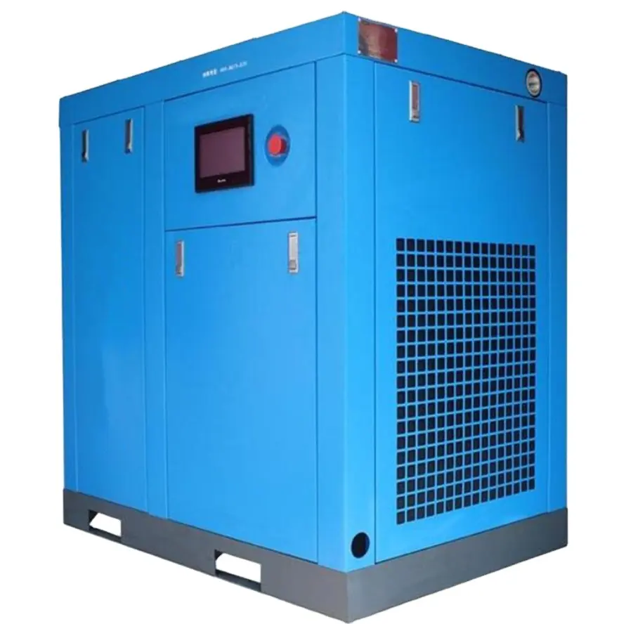 Compressore d'aria per pressa ad iniezione di materie plastiche compressore d'aria a vite industriale 11kw 8 bar senza olio elettronico
