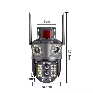 Cámara de seguridad inteligente para exteriores de 6MP WiFi/4G IP CCTV con audio bidireccional Night Vision360 ° Cámara de monitoreo de seguimiento automático - Product Image 4