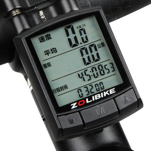 防水自転車コンピューターLCDバックライトストップウォッチワイヤレスサイクリングバイクコンピューター走行距離計コンピューター - Product Image 1